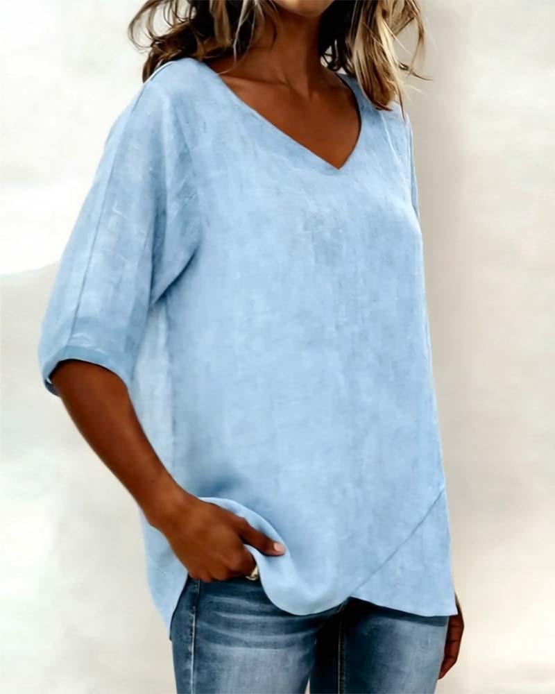 Donna | Top Irregular with V-Neck