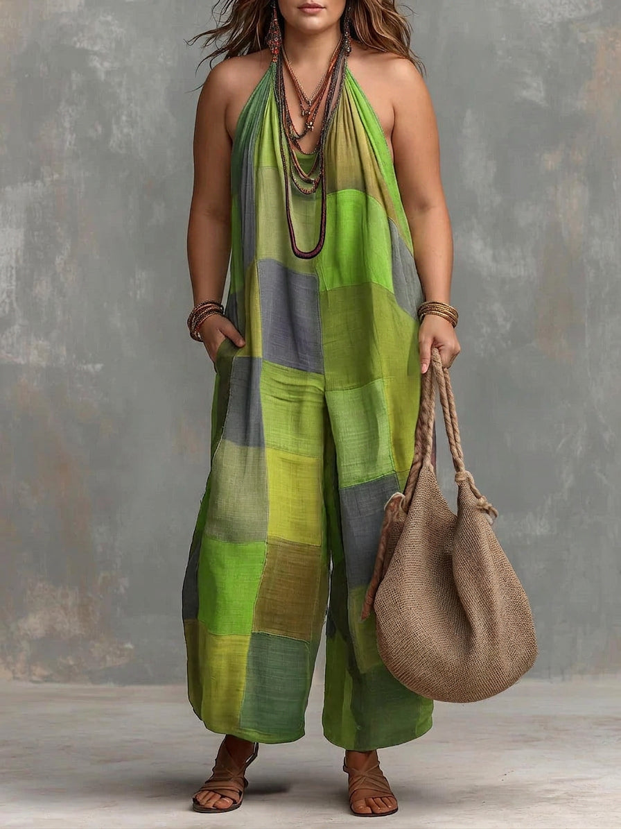 Bohemian Patchwork Jumpsuit