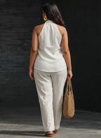 Zoë Sleeveless Set with Wide Pants