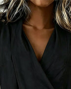 Brenda | Wide Strap Cross Top with Bow